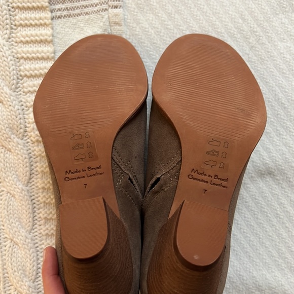 Madewell Billie boot in wet pebble suede size 7 - Picture 10 of 12